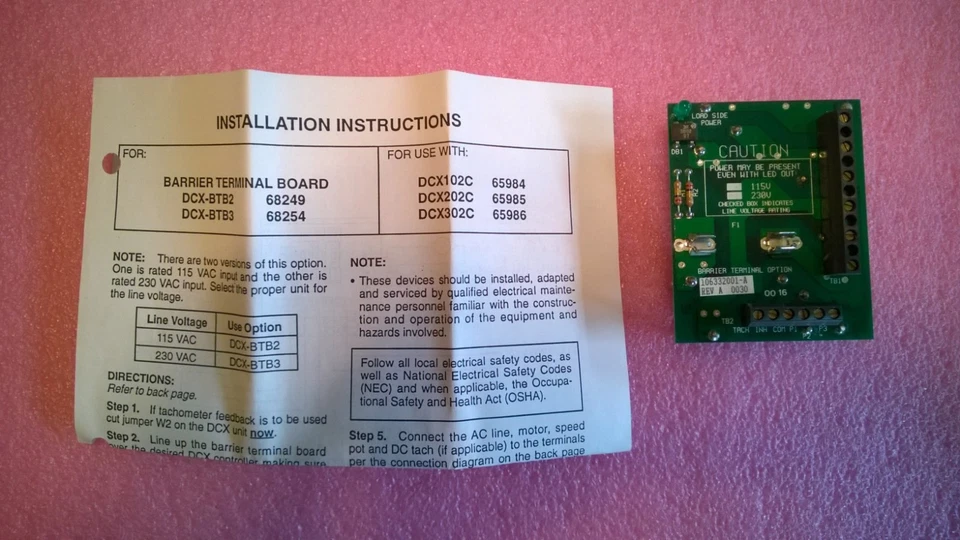 PLACA TERMINAL BARRERA BOSTON DCX-BTB2 Foto 1 de 1