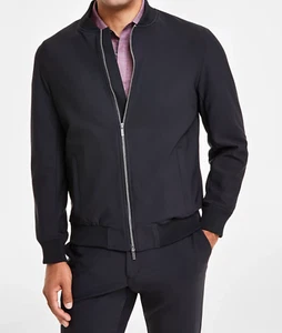 Alfani Men's Alfatech Regular-Fit Full-Zip Ponté-Knit Bomber Jacket L - Picture 1 of 3