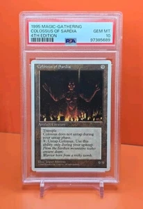 🟤🟤 1995 Magic The Gathering COLOSSUS OF SARDIA 4ª edición PSA 10 💎COMO NUEVO POP 2 - Imagen 1 de 3