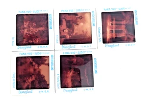 Lote de 5 diapositivas Pana Vue vintage Disneyland California Adventureland - Imagen 1 de 9