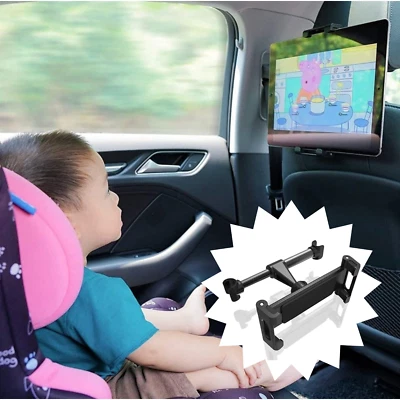 Supporto Tablet Auto Poggiatesta Universale iPad Galaxy Tab Cellulare Supporto Auto - Immagine 1 di 4