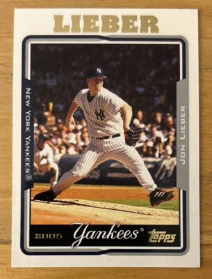 2005 Topps Jon Lieber Baseball Card #149 Yankees Pitcher EXMT O/C - Image 1 of 2