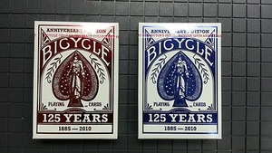 6 barajas selladas de bicicleta 125 años edición de aniversario cartas de coleccionista - Imagen 1 de 2