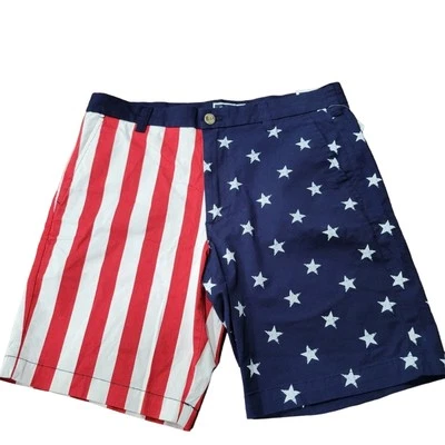 Pantalones cortos Club Room Americana Classic Flag para hombre. Talla 30 Foto 1 de 4