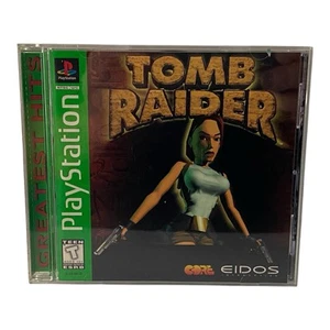 Tomb Raider (Sony PlayStation 1 PS1) Greatest Hits CIB Completo/con Manual En muy buena condición - Imagen 1 de 3