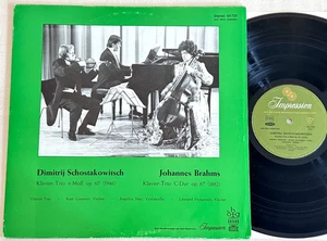 ODEON TRIO ANGELICA MAY SHOSTAKOVICH BRAHMS 1960s ED1 IMPRESSION STEREO LP MINT - Picture 1 of 3