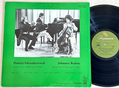 ODEON TRIO ANGELICA MAY SHOSTAKOVICH BRAHMS 1960s ED1 IMPRESSION STEREO LP MINT - Image 1 of 3