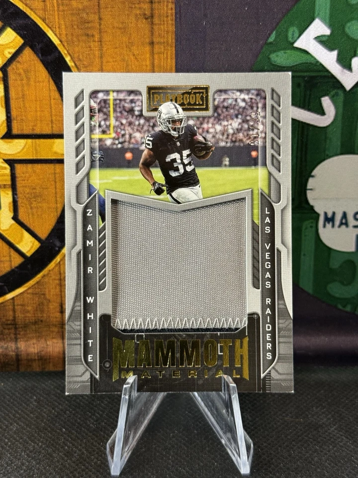 2022 Panini Playbook Mammoth Materials #34 Zamir White Rookie Jersey Patch /199 - Image 1 of 2