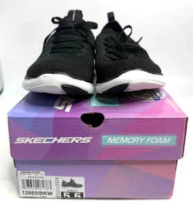 Skechers FLEX APPEAL 2.0 Turn Nero/Bianco Donna Taglia - 5.5 M US - Foto 1 di 5