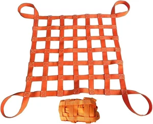 Red de elevación de eslinga plana de nailon de malla de 10 cm de alta resistencia para levantar aparejos móviles - Imagen 1 de 2