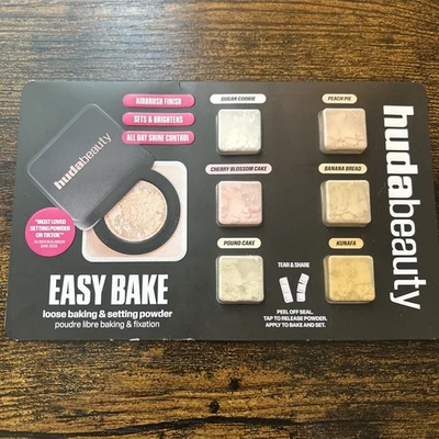 Huda Beauty Easy Bake Loose Baking & Setting Powder 6 x 0.15g Trial Blister Pack - Image 1 of 2