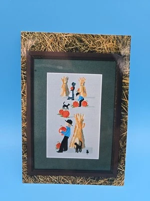 Diane Graebner 2005 Fall "Pumpkin Harvest" Amish Pumpkins Cross Stitch Pattern - Image 1 of 3