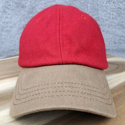 Кепка LL Bean с ремешком сзади из красной шерстяной смеси регулируемая кожа для улицы  - Изображение 1 из 4