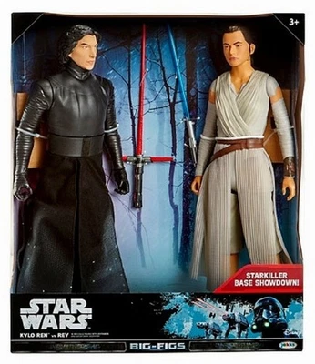 GRANDES Figuras de Acción Star Wars Kylo Ren vs Rey 18" Starkiller Base Showdown NUEVO Foto 1 de 4
