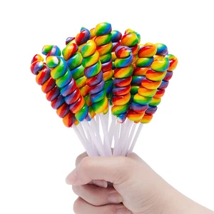 Twisty Lollipop, Rainbow Twist Lollipops Individually Wrapped Bulk, Kid'S Lollip - Picture 1 of 12