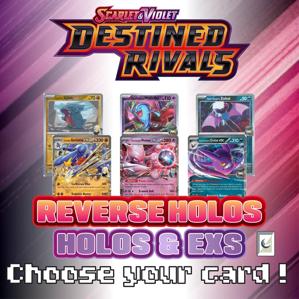 Destined Rivals DRI Master Set Choose Your Card! Holo/Reverse Holo/Ex - Image 1 of 1
