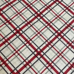Waverly Inspirations Cotton Bias Plaid Onyx Fat Eight 9”x21” New - Picture 1 of 2