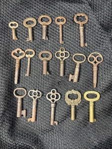 Vintage Skelett Schlüssel 16 Stück 1-2" lang - Bild 1 von 5