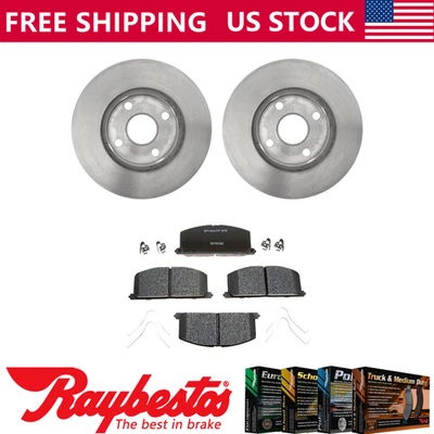 Kit de rotores de freno delanteros + pastillas metálicas y herrajes para Toyota Celica 1990 1991 Foto 1 de 4