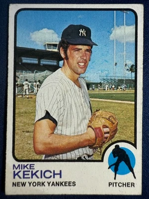 1973 TOPPS #371 MIKE KEKICH (NEW YORK YANKEES) BASEBALL CARD - Image 1 of 2