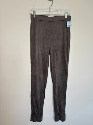 H by HALSTON NUEVO Leggings Gris Elástico Mujer XS Imitación Gamuza Foto 1 de 4