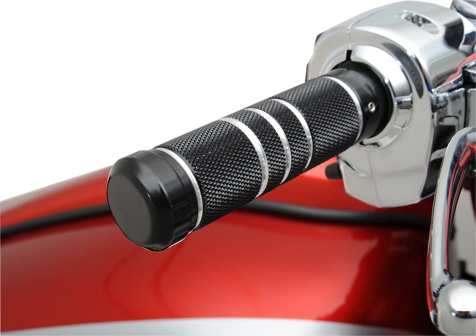 ACCUTRONIX - GR100-KGN - Knurled Grooved Custom Grips for Harley-Davidson Softai - Image 1 of 1