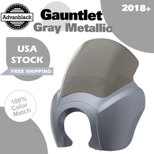 Gauntlet Gray Metallic T-Sport Fairing For Harley Street Bob & Low Rider/ S FXLR - Picture 1 of 7