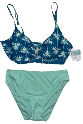 Sunsets Kauai Keyhole 2Piece Bikini Top 40DD Wire & Bikini XL Bottom Mint NWT 💚 - Image 1 of 4