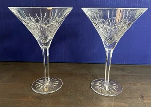 Vintage Pair of Waterford Crystal Seahorse Oversized Martini Glasses - 7 5/8” - Bild 1 von 7