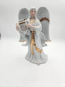 Bloom Rite Porzellan Engel mit Harfe - Bild 1 von 4
