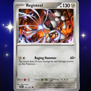 Registeel - Poco común - Juego de cartas coleccionables Pokémon Surging Sparks #125/191 - Imagen 1 de 3