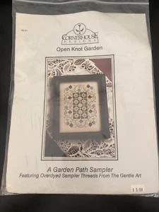 Open Knot Garden Cornerhouse Designs A Garden Path Sampler Kit Gentle Art Thread - Picture 1 of 3