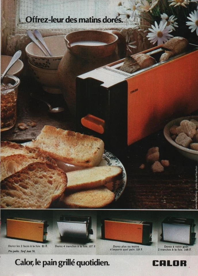 publicité de presse Grille-Pain CALOR 1976 - Photo 1/1