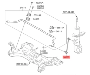 Original Kia 548300U000 BAR / Strut, Stabilizer Cee'D Cerato Rio Stonic New - Picture 1 of 7