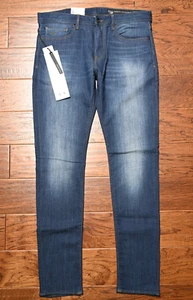 Armani Exchange A|X J33 Men's Super Skinny Blue Stretch Cotton Denim Jeans 40 - Picture 1 of 10