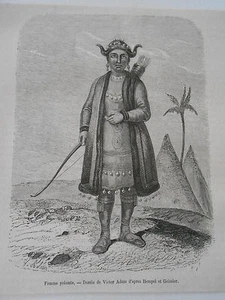 Gravure 1860 - Asie Femme Yakoute - Imagen 1 de 1
