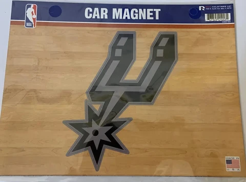 New San Antonio Spurs WinCraft Primary 11" x 8” Car Magnet Sealed Cover