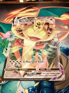 Pokemon card Meowth VMAX SWSH005 Full Art Black Star Promo Jumbo Oversized - Picture 1 of 2