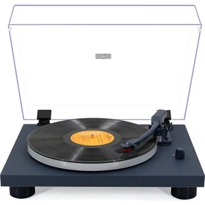 Monster MT-TT249NB Manual Vinyl Turntable, 33 1/3, 45 & 78RPM (Navy) - Picture 1 of 7