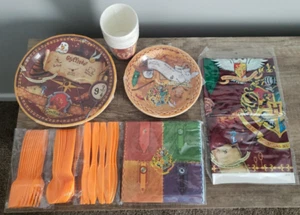 NEW Harry Potter Birthday Party Supplies Plates Napkins Cups Tablecloth - Picture 1 of 4