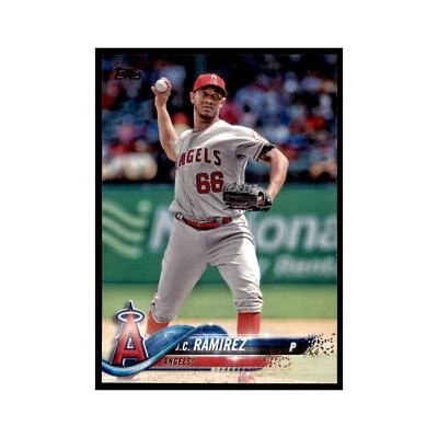 J.C. Ramirez 2018 Topps #586 Los Angeles Angels Baseball Card NM - Image 1 of 3