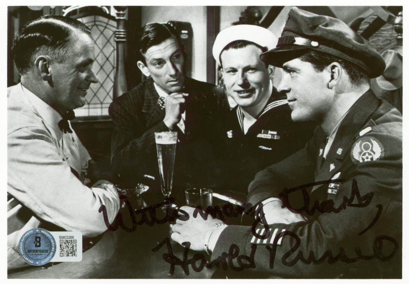 Harold Russell Autographed Signed Dogtown "With Many Thank" Authentic 5X7 Photo Beckett 