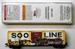 MTL Micro-Trains 02751340 SOO LINE 15608  50 foot boxcar FW Factory Weathered - Picture 1 of 2