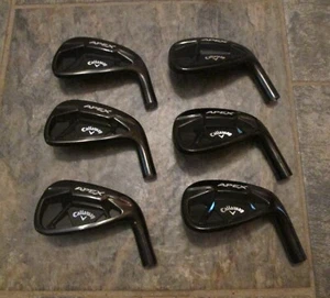 Callaway Apex 21 Black Forged Heads Only 6-AW .370 NICE!!!! - Picture 1 of 3
