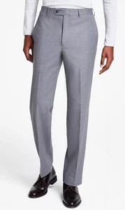 New Mens Michael Kors Classic Fit Gray Check Stretch Dress Suit Pants 32 x 30 - Picture 1 of 6