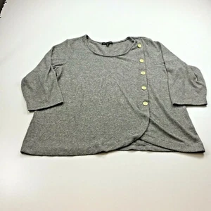 Maglione pullover Andrienne Vittadin donna grigio girocollo manica 3/4 taglia 3X - Foto 1 di 7
