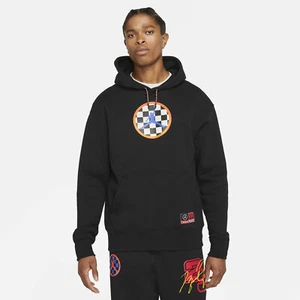 Sudadera con capucha Air Jordan Sport DNA CV2784-010 retro QS a cuadros azul blanco a cuadros OG - Imagen 1 de 4
