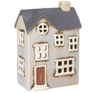 Charming Village Ceramic Pottery House Cottage Home Lantern Candle Holder 18cm - Picture 1 of 2