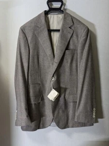 Brunello Cucinelli Tailored Jacket Wool Cashmere Size 52 ITALY New with Tag - Picture 1 of 9