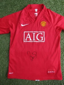 Paul Scholes Hand Signed Manchester United 2008 Home Football Shirt - Autograph - Picture 1 of 4
